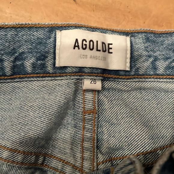 Agolde Riley High Rise Straight Crop Jean Size 26 - Picture 10 of 12